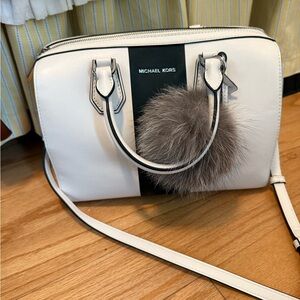 Michael Kors White and Black Women's Bag